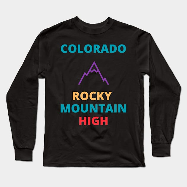 Colorado Rocky Mountain High Long Sleeve T-Shirt by jutulen